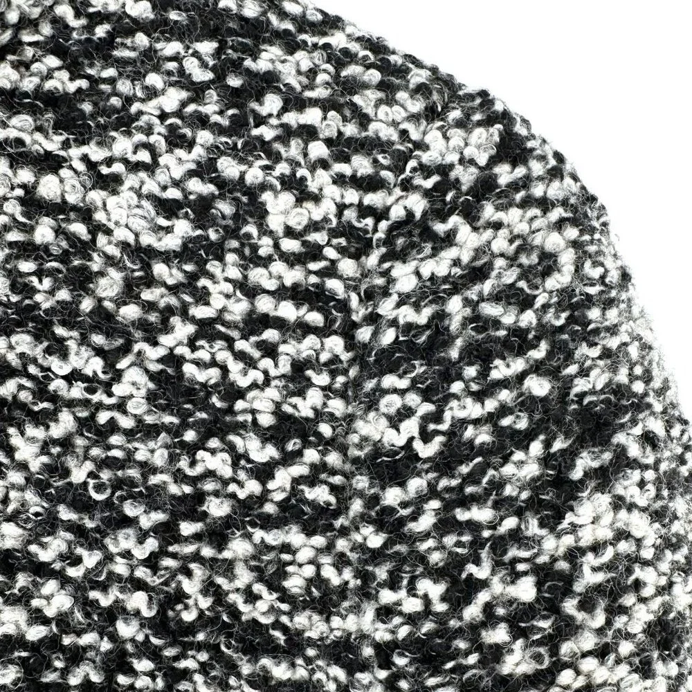 J CREW Lodge Coat in Black and White Speckled Boucle Size 10 Jacket - Picture 6 of 9